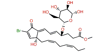 (4S,5E,7Z,12R,14Z,17Z)-4-(a-D-Glucopyranosyloxy)-17,18-didehydrobromovulone 3